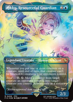 Rikku, Resourceful Guardian (Borderless) (Chocobo Track Foil) [Commander: FINAL FANTASY] Foil