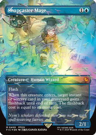Snapcaster Mage (Borderless) (Chocobo Track Foil) [Commander: FINAL FANTASY] Foil