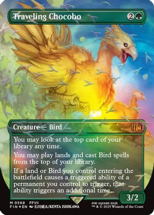 Traveling Chocobo (Borderless) (Chocobo Track Foil) [FINAL FANTASY] Foil