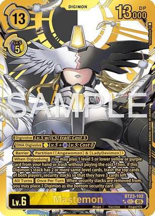 Mastemon (Rare Pull) [BT23-102] [Hackers' Slumber] Foil