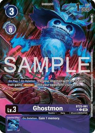 Ghostmon (Hacker's Slumber Box Promotion Pack) [BT23-061] [Hackers' Slumber] Foil
