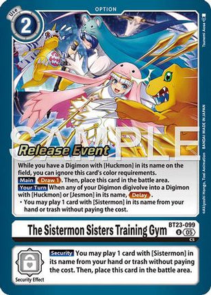 The Sistermon Sisters Training Gym [BT23-099] [Hackers' Slumber Release Event Cards] Foil