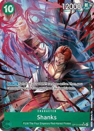 Shanks (028) (Alternate Art) (OP13-028) - Carrying On His Will Foil