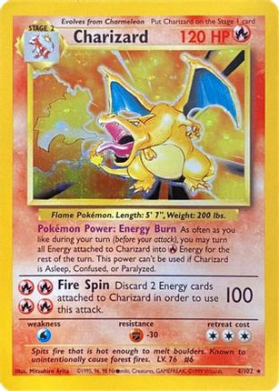 Charizard (Black Dot Error) - 4/null [Base Set] Holofoil