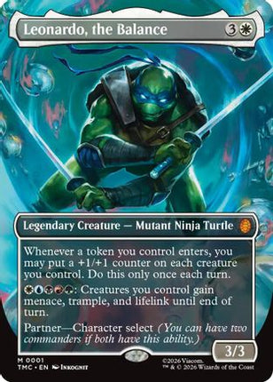 Leonardo, the Balance (Borderless) [Commander: Teenage Mutant Ninja Turtles] Foil