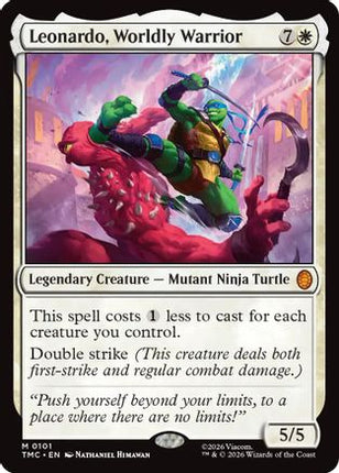 Leonardo, Worldly Warrior [Commander: Teenage Mutant Ninja Turtles]