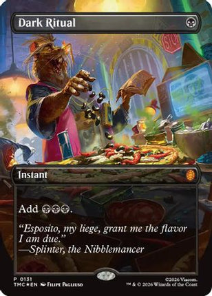 Dark Ritual (Borderless) [Commander: Teenage Mutant Ninja Turtles] Foil