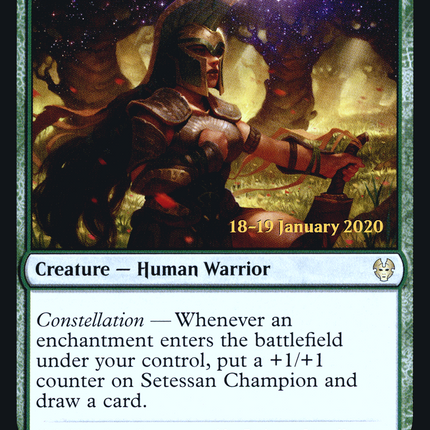 Setessan Champion [Theros Beyond Death Promos] Prerelease Foil