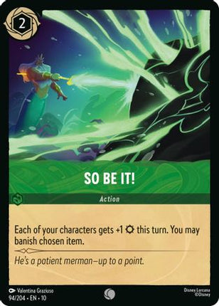 So Be It! (94/204) - Whispers in the Well Cold Foil