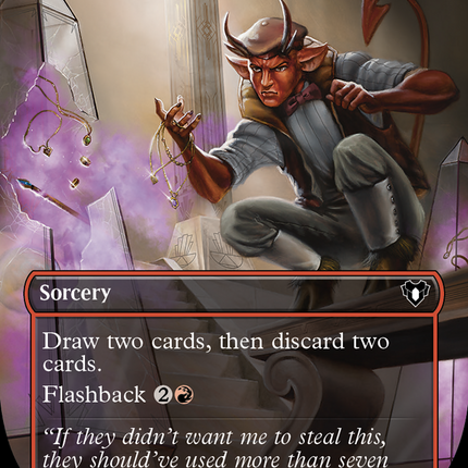 Faithless Looting (Borderless) [Commander Masters]
