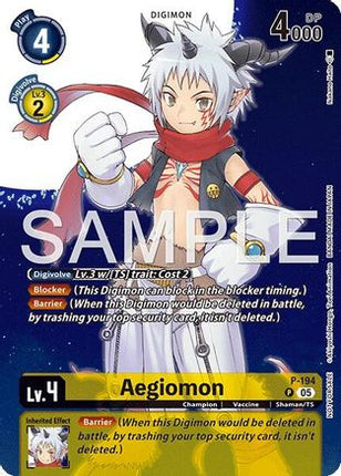 Aegiomon (Digimon Story: Time Stranger Promo Pack) [P-194] [Digimon Promotion Cards] Foil