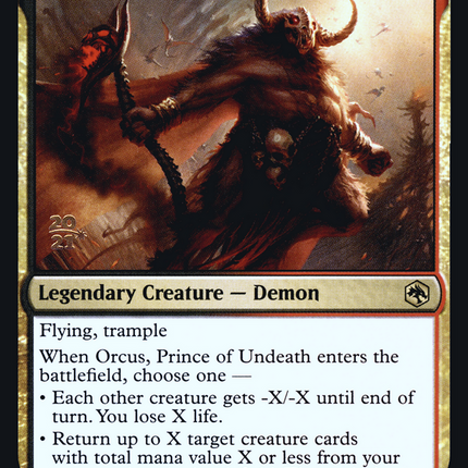 Orcus, Prince of Undeath [Adventures in the Forgotten Realms Promos] Prerelease Foil