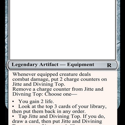 Jitte and Divining Top [Unknown Event]
