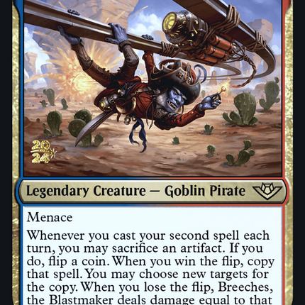 Breeches, the Blastmaker [Outlaws of Thunder Junction Promos] Prerelease Foil