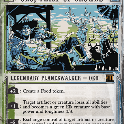 Oko, Thief of Crowns (Showcase) (Borderless) [Breaking News]