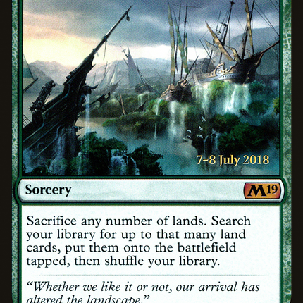 Scapeshift [Core Set 2019 Promos] Prerelease Foil