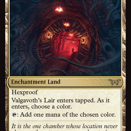 Valgavoth's Lair [Duskmourn: House of Horror] Foil