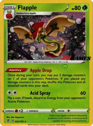 Flapple - 022/192 (EB Games Exclusive APAC) [Miscellaneous Cards & Products] Holofoil