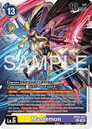 Mastemon (Alternate Art) [BT23-102] [Limited Card Pack -Billion Bullet-] Foil