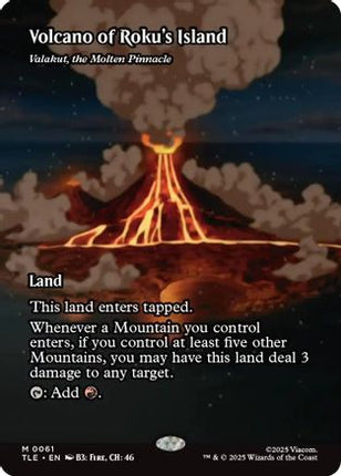 Volcano of Roku's Island - Valakut, the Molten Pinnacle [Avatar: The Last Airbender: Eternal-Legal] Foil