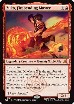 Zuko, Firebending Master [Avatar: The Last Airbender: Eternal-Legal] Foil