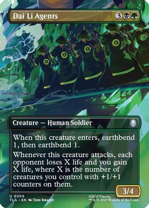 Dai Li Agents (Borderless) [Avatar: The Last Airbender] Foil