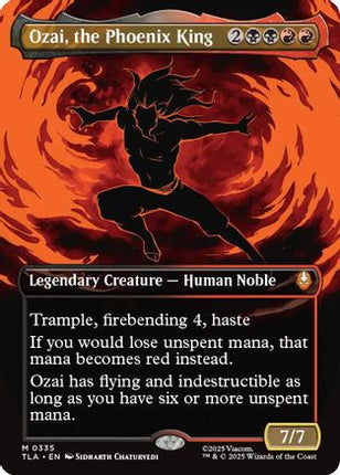 Ozai, the Phoenix King (0335) (Borderless) [Avatar: The Last Airbender] Foil
