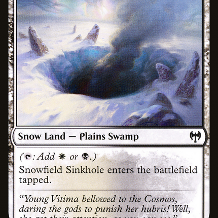 Snowfield Sinkhole [Kaldheim]
