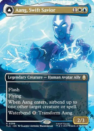 Aang, Swift Savior (0298) (Borderless) [Avatar: The Last Airbender] Foil
