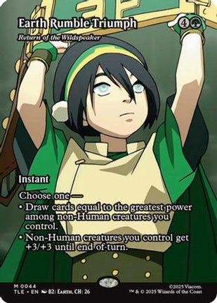 Earth Rumble Triumph - Return of the Wildspeaker (Borderless) [Avatar: The Last Airbender: Eternal-Legal] Foil