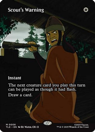 Scout's Warning (Borderless) [Avatar: The Last Airbender: Eternal-Legal] Foil