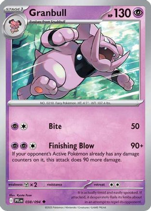Granbull - 38/null [ME02: Phantasmal Flames] Reverse Holofoil