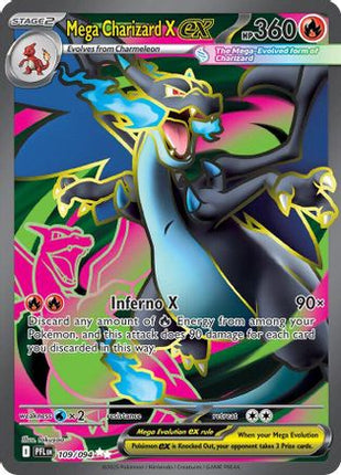 Mega Charizard X ex - 109/094 [ME02: Phantasmal Flames] Holofoil