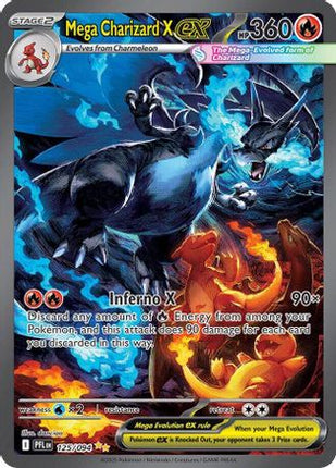 Mega Charizard X ex - 125/094 [ME02: Phantasmal Flames] Holofoil