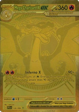 Mega Charizard X ex - 130/094 [ME02: Phantasmal Flames] Holofoil