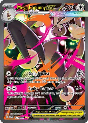Mega Lopunny ex - 128/094 [ME02: Phantasmal Flames] Holofoil