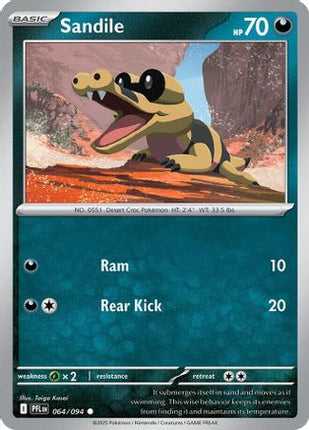 Sandile - 64/null [ME02: Phantasmal Flames] Reverse Holofoil