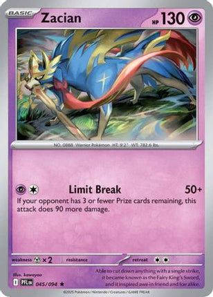 Zacian - 045/094 [ME02: Phantasmal Flames] Holofoil