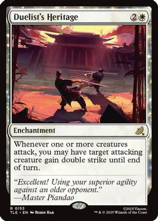 Duelist's Heritage [Avatar: The Last Airbender: Eternal-Legal] Foil