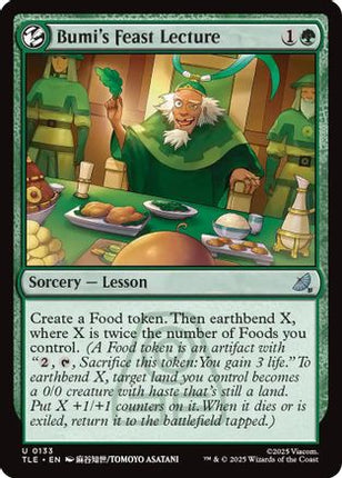Bumi's Feast Lecture [Avatar: The Last Airbender: Eternal-Legal] Foil