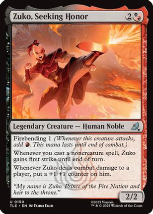 Zuko, Seeking Honor [Avatar: The Last Airbender: Eternal-Legal] Foil