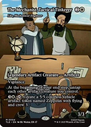 The Mechanist, Tactical Tinkerer - Lita, Mechanical Engineer (Borderless) [Avatar: The Last Airbender: Eternal-Legal] Foil
