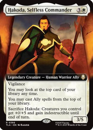 Hakoda, Selfless Commander (Extended Art) [Avatar: The Last Airbender] Foil