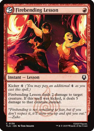 Firebending Lesson [Avatar: The Last Airbender] Foil
