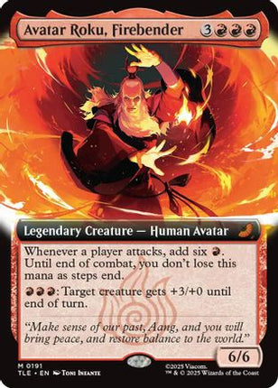 Avatar Roku, Firebender (Extended Art) [Avatar: The Last Airbender: Eternal-Legal] Foil