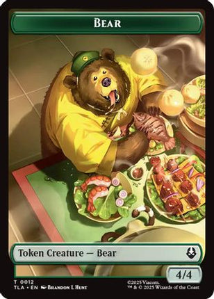 Bear // Food (0020) Double-Sided Token [Avatar: The Last Airbender] Foil