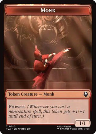 Monk // Food (0021) Double-Sided Token [Avatar: The Last Airbender] Foil