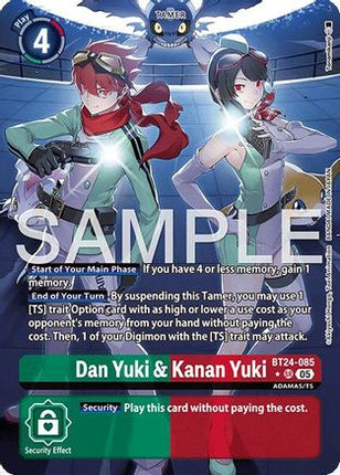 Dan Yuki & Kanan Yuki (Alternate Art) [BT24-085] [Time Stranger] Foil