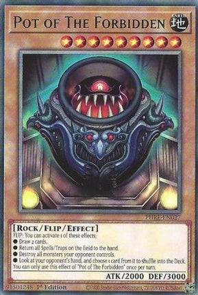 Pot of The Forbidden [PHRE-EN027] Rare 1st Edition
