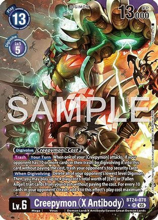 Creepymon (X Antibody) (Alternate Art) [BT24-078] [Time Stranger] Foil